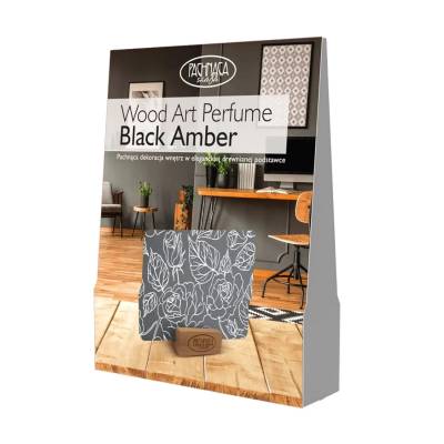 Podrobnoe foto аромат для дому pachnaca szafa wood art perfume black amber, 13.5*8.5 см