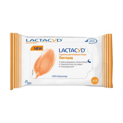 Podrobnoe foto вологі серветки для інтимної гігієни lactacyd, 15 шт