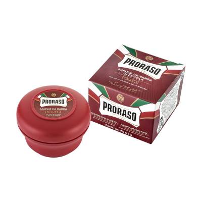 Podrobnoe foto мило для гоління proraso red nourish sandalwood shaving soap jar, 150 мл