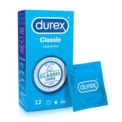 Podrobnoe foto презервативи durex classic класичні, 12 шт