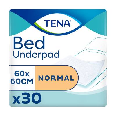 Podrobnoe foto одноразові пелюшки tena bed underpad normal 60*60, 30 шт