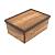 foto контейнер для зберігання з кришкою qutu trend box wood 14*26*37 см, 10 л