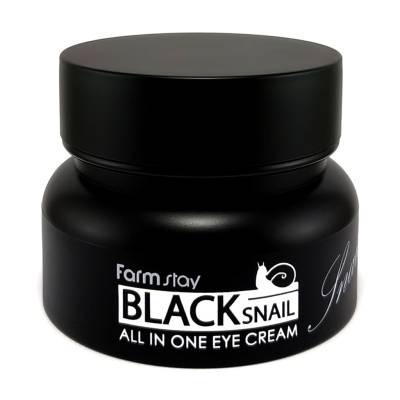 Podrobnoe foto крем для очей farmstay all-in-one black snail eye cream з муцином чорного равлика, 50 мл
