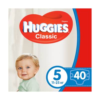 Podrobnoe foto підгузки huggies classic розмір 5 (11-25), 40 шт
