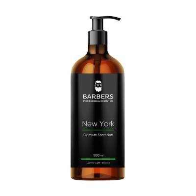 Podrobnoe foto чоловічий тонізувальний шампунь для волосся barbers new york premium shampoo, 1 л