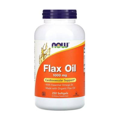 Podrobnoe foto харчова добавка в капсулах now foods flax oil органічне лляна олія 1000 мг, 250 шт