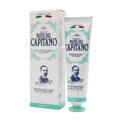 Podrobnoe foto зубна паста pasta del capitano caries protection захист від карієсу, 75 мл