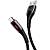foto дата кабель usams us-sj346 smart power-off micro cable u-tone (1.2m) (чорний) 1213505