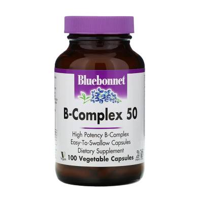Podrobnoe foto харчова добавка вітамінний комплекс в капсулах bluebonnet nutrition b-complex 50, 100 шт