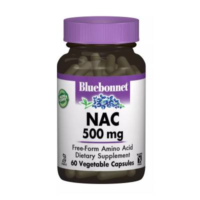 Podrobnoe foto харчова добавка амінокислота в капсулах bluebonnet nutrition nac (n-ацетил-l-цистеїн) 500 мг, 60 шт