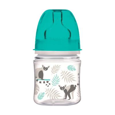 Podrobnoe foto пляшечка для годування canpol babies easystart jungle від 3 місяців, з широким отвором, антиколькова, сіра, 120 мл