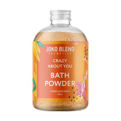 Podrobnoe foto вируюча пудра для ванни joko blend crazy about you bath powder, 200 г