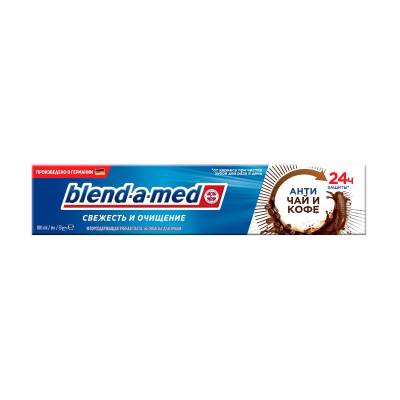 Podrobnoe foto зубна паста blend-a-med  свіжість та чистота, античай та кава, 100 мл