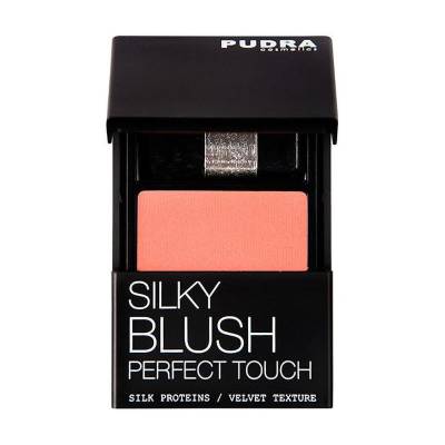 Podrobnoe foto компактні рум'яна для обличчя pudra cosmetics perfect touch silky blush 01, 4.2 г