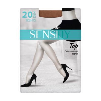 Podrobnoe foto колготки жіночі sensi fly top tights із заниженою талією, 20 den, натуральний, розмір 2