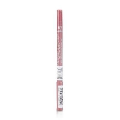 Podrobnoe foto водостійкий олівець для губ seventeen supersmooth waterproof lipliner, 07 light cranberry, 1.2 г