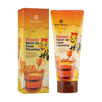 Podrobnoe foto пінка для обличчя pax moly honey moist up foam cleansing з екстрактом меду, 180 мл