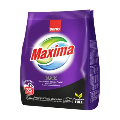 Podrobnoe foto пральний порошок sano maxima black, 35 циклів прання, 1.25 кг