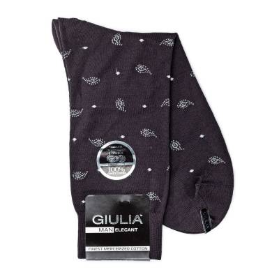 Podrobnoe foto шкарпетки чоловічі giulia elegant 305 calzino dark grey р.43-44