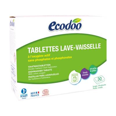Podrobnoe foto органічні таблетки для посудомийних машин ecodoo, 30 шт