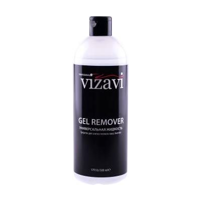 Podrobnoe foto рідина для зняття гель-лаку vizavi professional gel remover, 500 мл