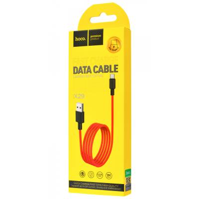 Podrobnoe foto дата кабель hoco x29 superior style type-c cable 2a (1m) (red) 714683