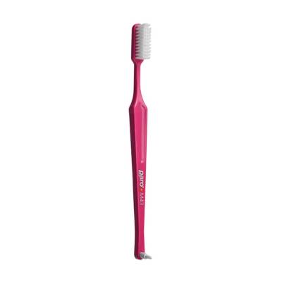 Podrobnoe foto зубна щітка paro swiss m43 середньої жорсткості, рожева, 1 шт