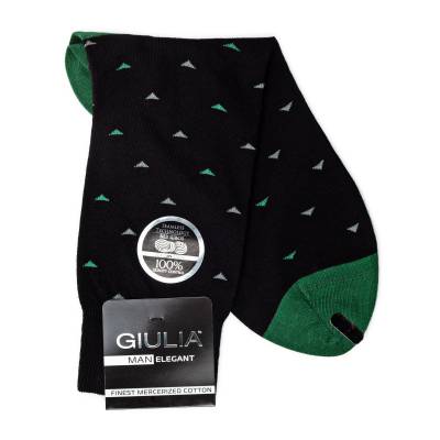 Podrobnoe foto шкарпетки чоловічі giulia elegant 404 calzino black р.41-42