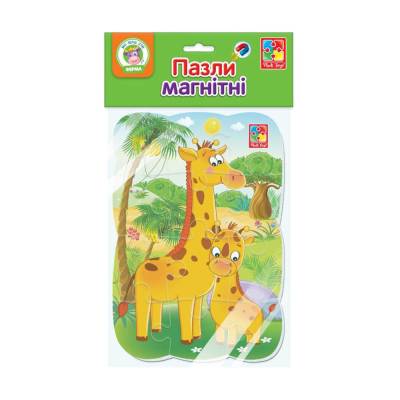 Podrobnoe foto магнітні пазли vladi toys а5 жирафи, від 3 років, 12 деталей (vt3205-62)