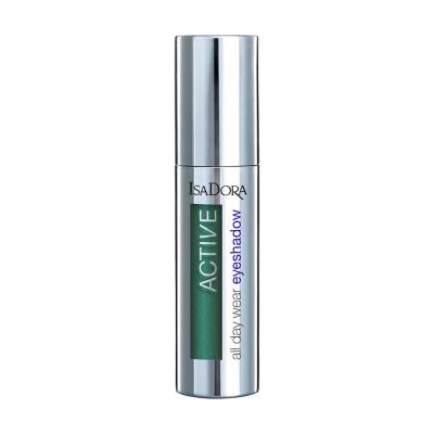 Podrobnoe foto кремові водостійкі тіні для повік isadora active all day wear eyeshadow 12 emerald silk, 3 мл