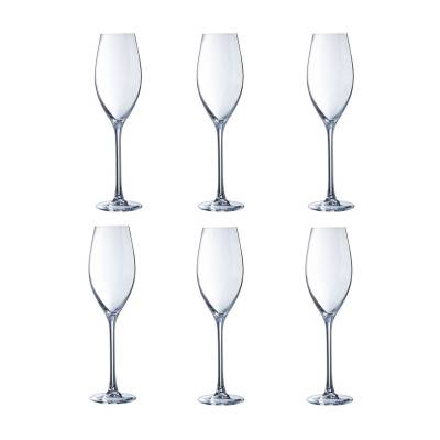 Podrobnoe foto набір келихів для шампанського cristal d'arques wine emotions, 6*240 мл (l7591)