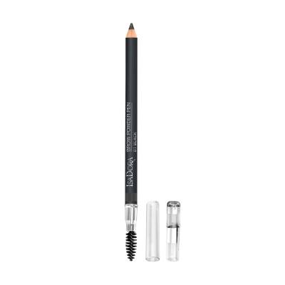 Podrobnoe foto олівець для брів з щіточкою isadora brow powder pen 01 black, 1.1 г