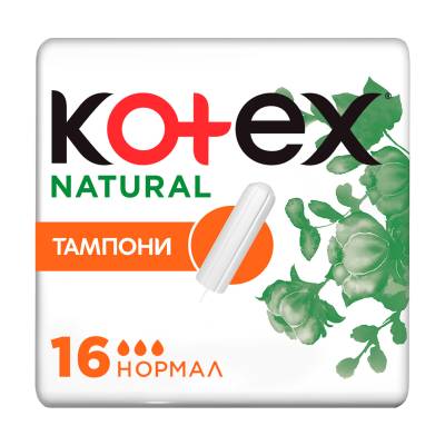 Podrobnoe foto тампони kotex natural normal, 16 шт