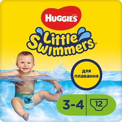 Podrobnoe foto трусики-підгузки для плавання huggies little swimmers розмір 3-4 (7-15 кг), 12 шт