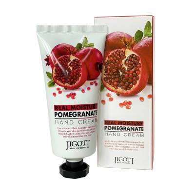 Podrobnoe foto крем для рук jigott real moisture pomegranate hand cream з екстрактом граната, 100 мл