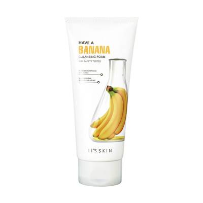 Podrobnoe foto пінка для вмивання it's skin have a banana cleansing foam з бананом, 150 мл