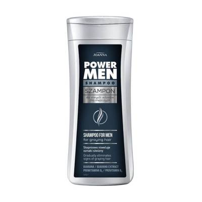 Podrobnoe foto чоловічий шампунь joanna power graying hair shampoo for men для сивого волосся, 200 мл