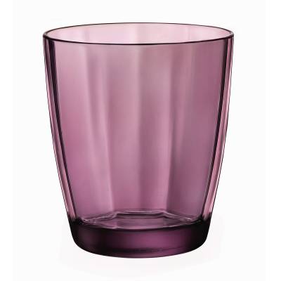 Podrobnoe foto склянка низька для напоїв та води bormioli rocco pulsar rock purple, 390 мл (360670m02321990)