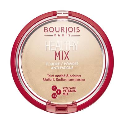 Podrobnoe foto компактна пудра для обличчя bourjois healthy mix poudre powder 01 porcelain, 10 г