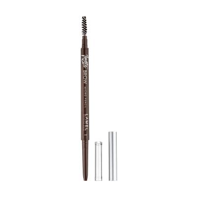 Podrobnoe foto олівець для брів lamel professional insta micro brow pencil зі щіточкою 402, 0.12 г