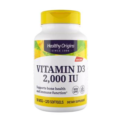 Podrobnoe foto харчова добавка вітаміни в капсулах healthy origins vitamin d3 вітамін d3 2000 мо, 120 шт