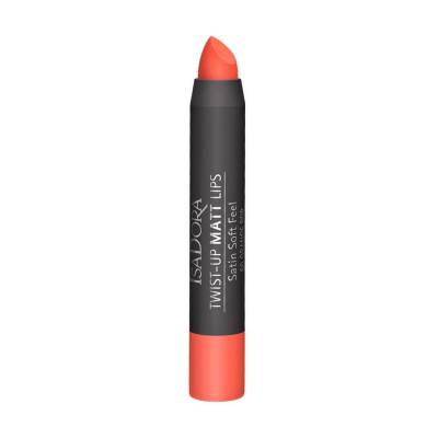 Podrobnoe foto помада-олівець для губ isadora twist-up matt lips матова, 60 orange pop, 3.3 г
