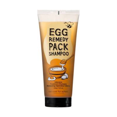 Podrobnoe foto відновлювальний шампунь для волосся too cool for school egg remedy pack shampoo, 200 г