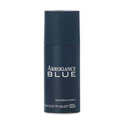 Podrobnoe foto парфумований дезодорант-спрей arrogance blue deodorant spray чоловічий, 150 мл