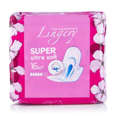Podrobnoe foto прокладки для критичних днів lingery super ultra soft, 16 шт