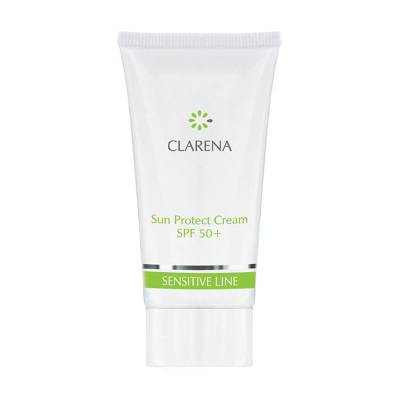 Podrobnoe foto сонцезахисний крем для обличчя clarena sensitive line sun protect cream spf 50+, 30 мл