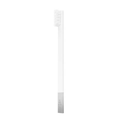 Podrobnoe foto зубна щітка apriori toothbrush slim white silver середньої жорсткості, 1 шт