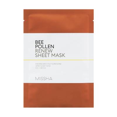 Podrobnoe foto тканинна маска для обличчя missha bee pollen renew sheet mask, 25 мл