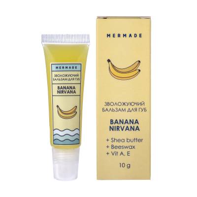 Podrobnoe foto зволожувальний бальзам для губ mermade banana nirvana, 10 мл