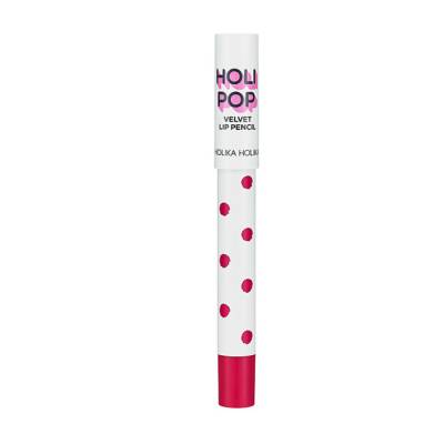 Podrobnoe foto матова помада-олівець для губ holika holika holi pop velvet lip pencil pk02 berry, 1.7 г